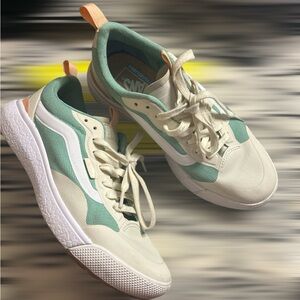 Vans Mint and Cream Casual Sneakers